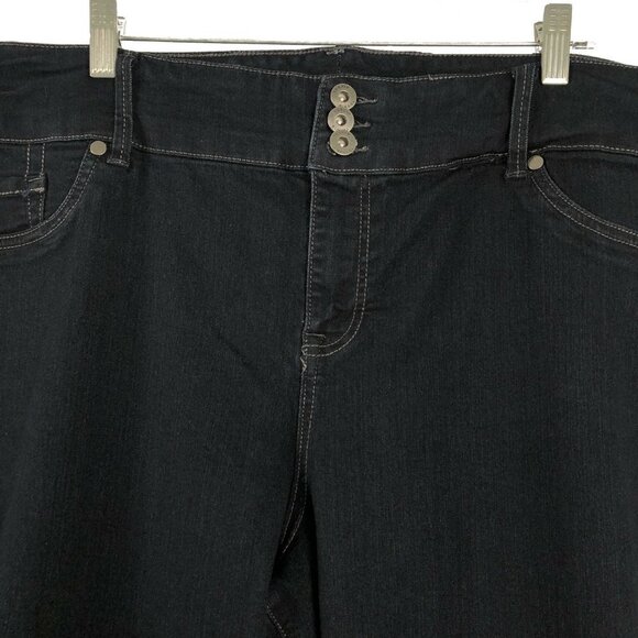 Torrid Denim Ankle Jeans‎ Dark Blue Cotton Blend - Picture 2 of 7